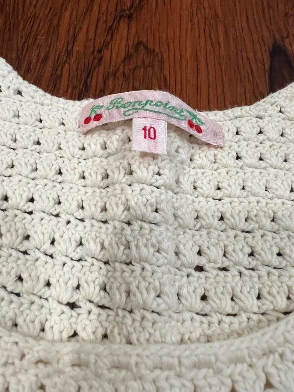 Bonpoint Girls Crocheted Dress Size 10